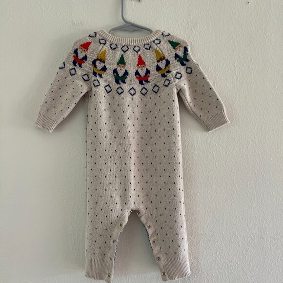 Hanna Andersson Gnome Sweater Romper - Picture 3 of 6